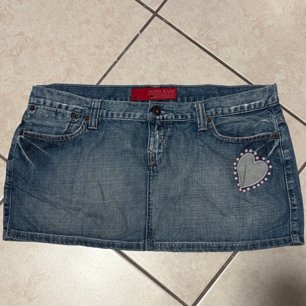 GUESS vintage denim mini skirt size 32